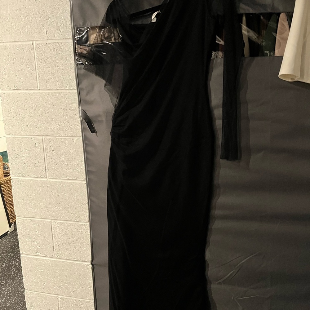 MARELLA Black One-Shoulder Dress